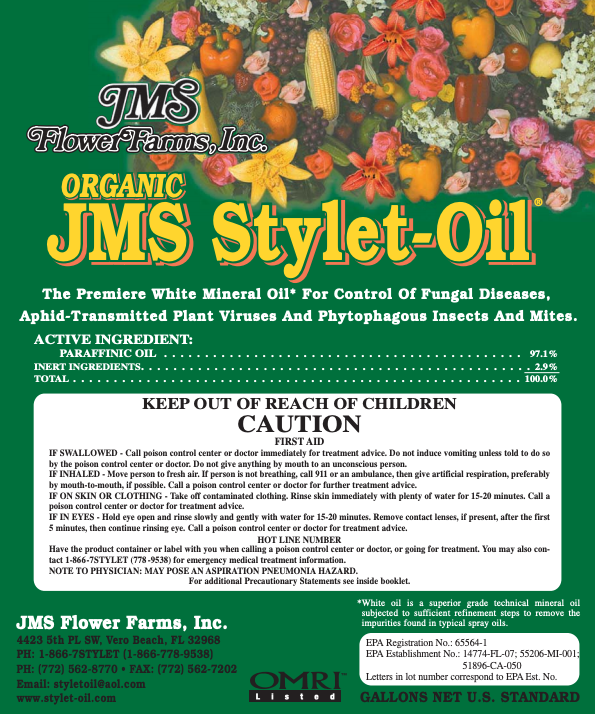 Organic JMS Stylet-Oil Label